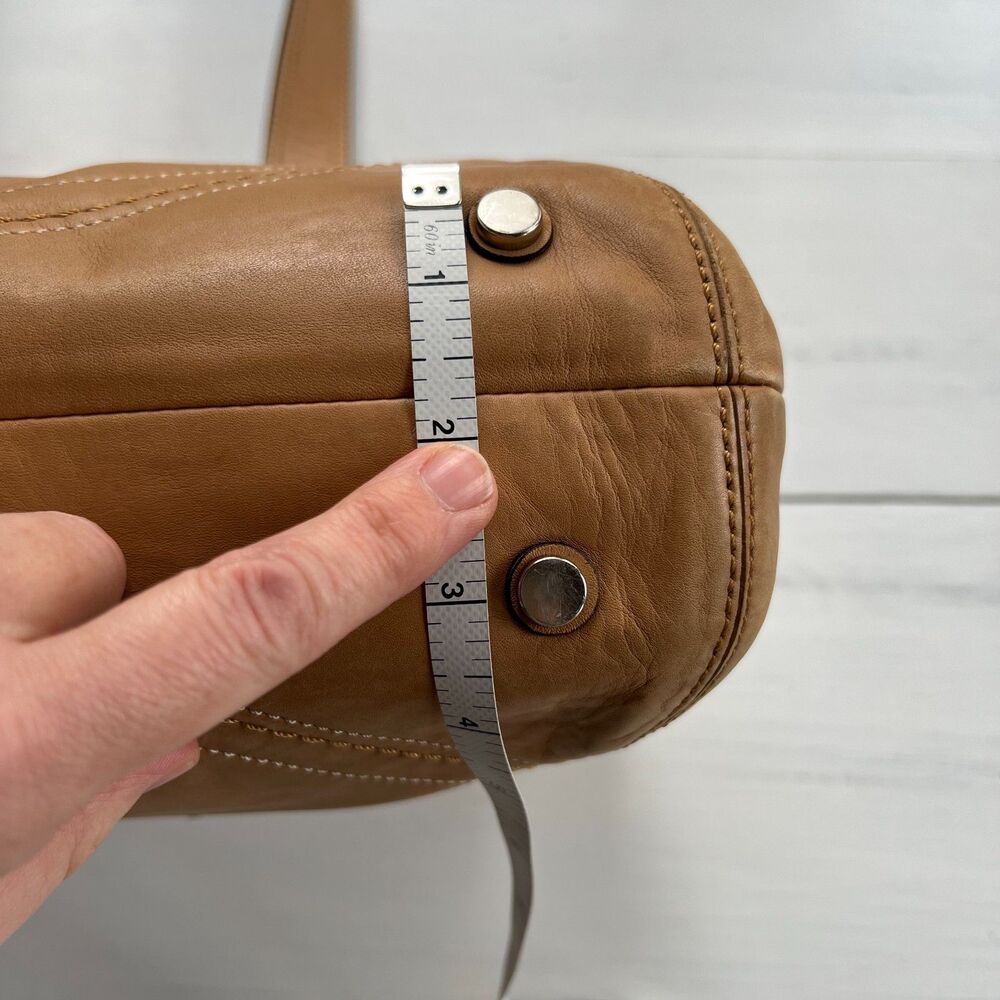 •Vintage• Coach Y2K Soho Hampton Flap F12304 Leather Satchel Bag in British Tan - Picture 14 of 15